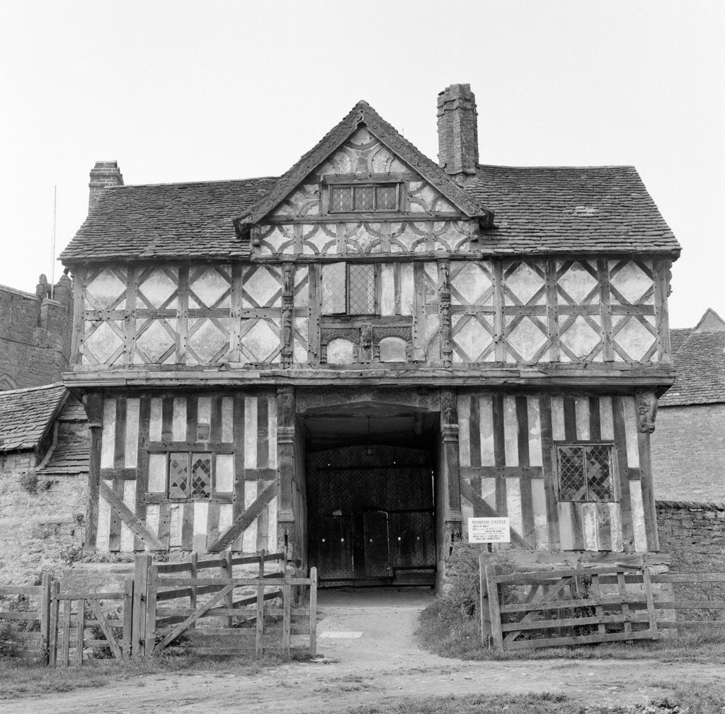 Detail of Stokesay Castle, Shropshire, 1961. by Terry Fincher