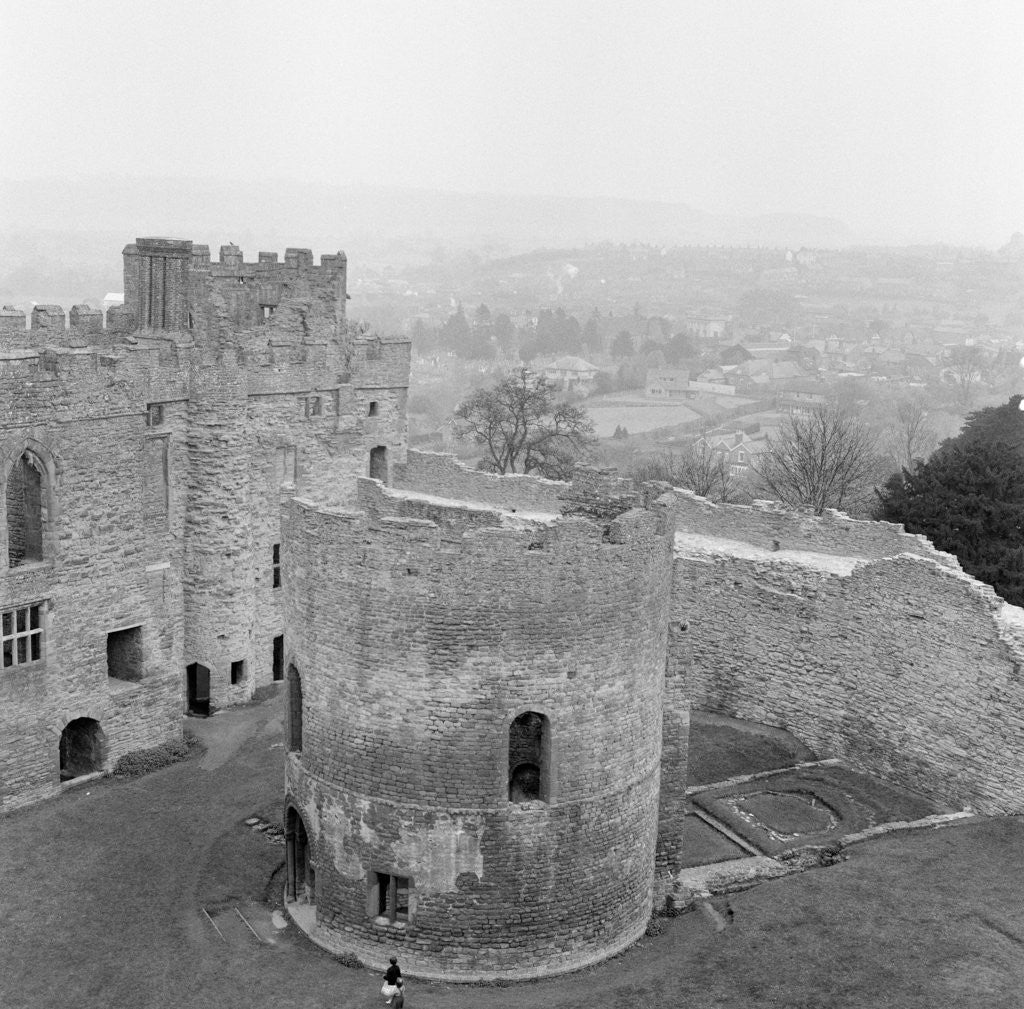 Detail of Stokesay Castle, Shropshire, 1961. by Terry Fincher