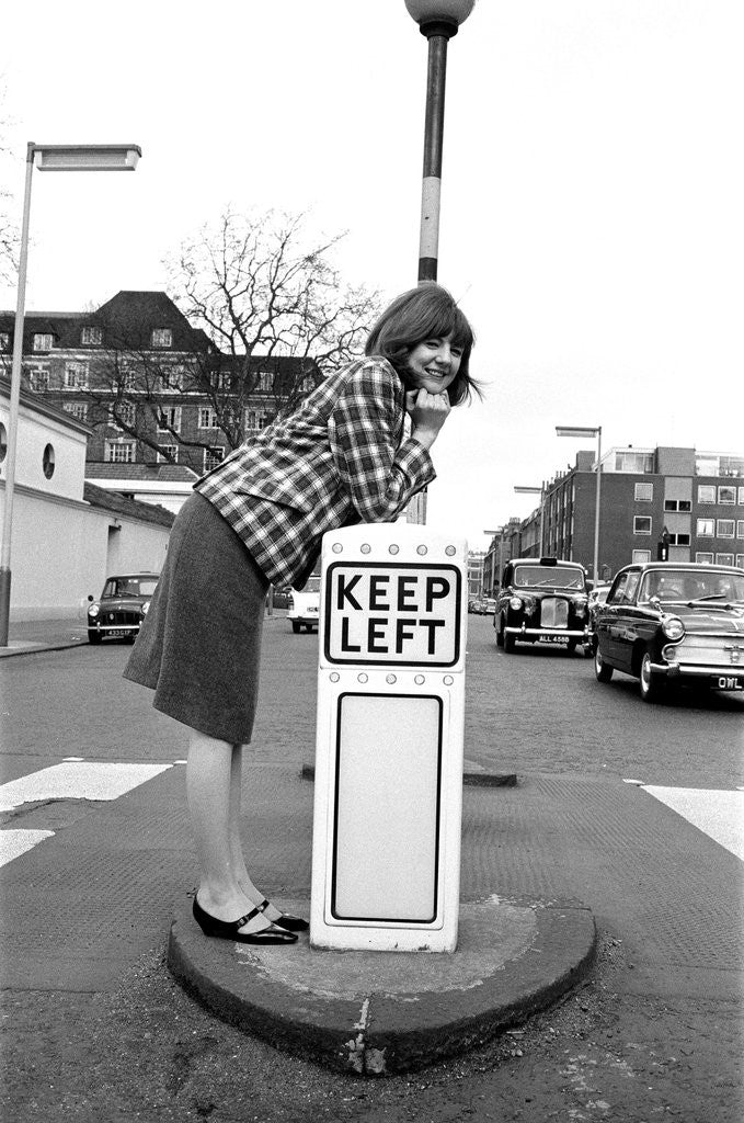 Detail of Cilla Black at a playground in May 1964 by Harry Fox