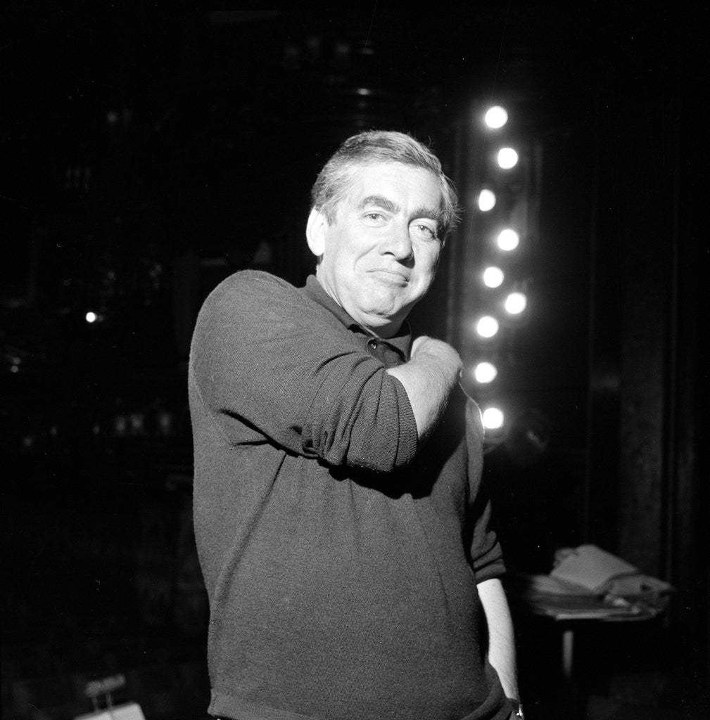 Detail of Tony Hancock on the stage of The London Palladium by Roy Illingworth