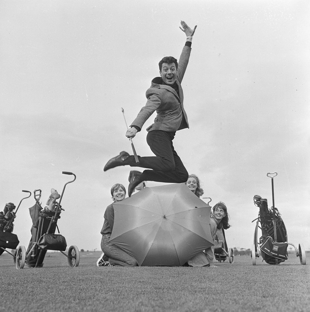Detail of Lionel Blair and girl dancers in 1964 by Staff