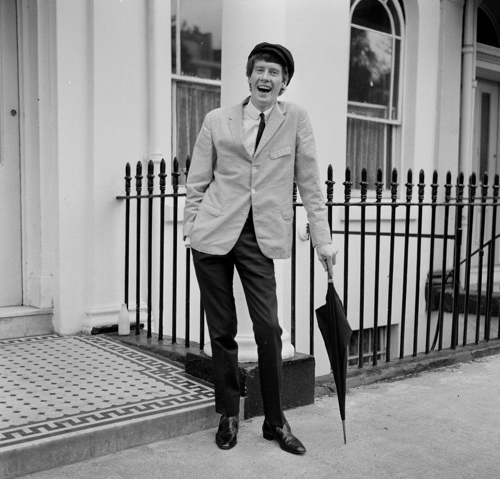 Detail of Micheal Crawford photographed outside his London home. by Eric Harlow