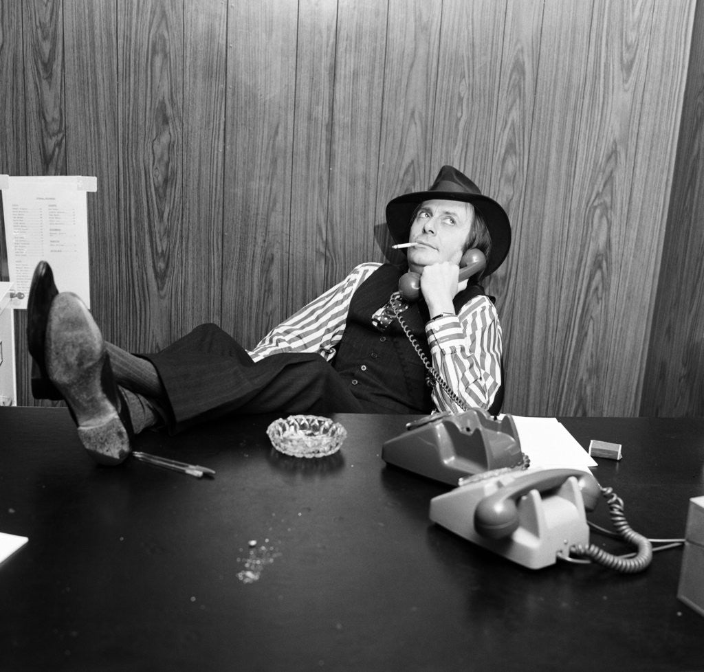 Detail of Barry Humphries by Carl Bruin