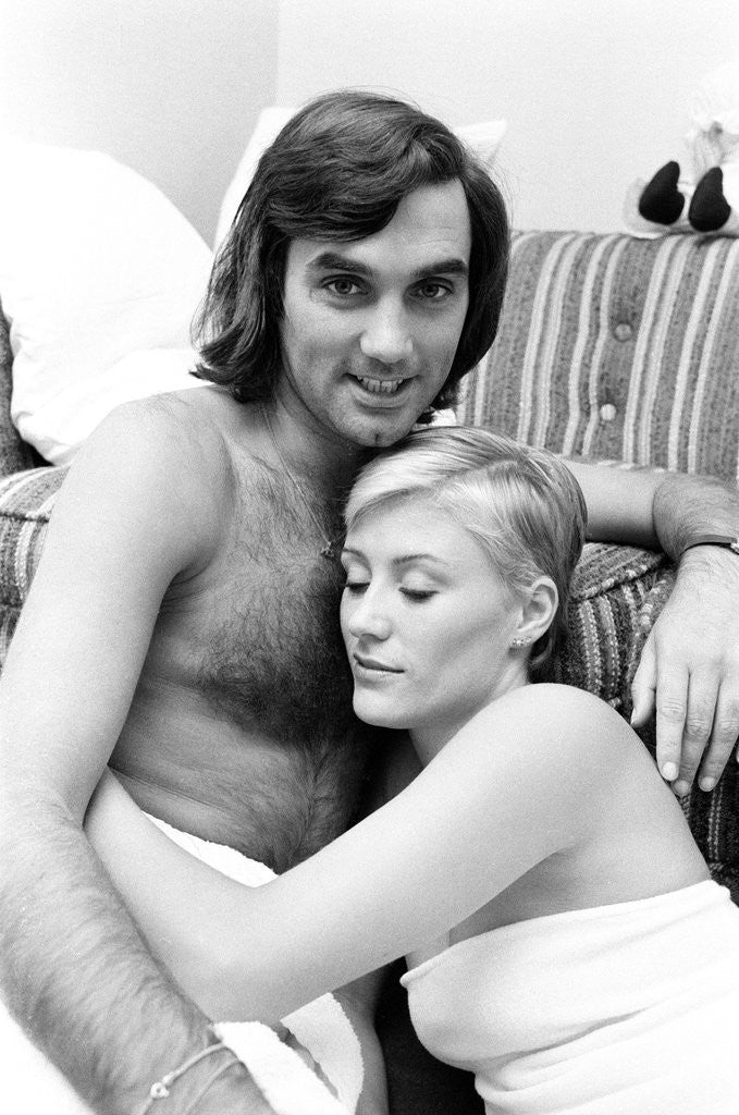Detail of George Best and his girlfriend Angela Macdonald-James by Kent Gavin