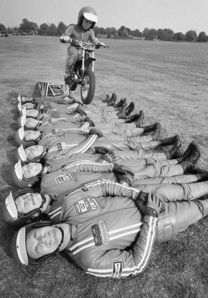 Detail of Early rider! John Shipley by Ron Burton