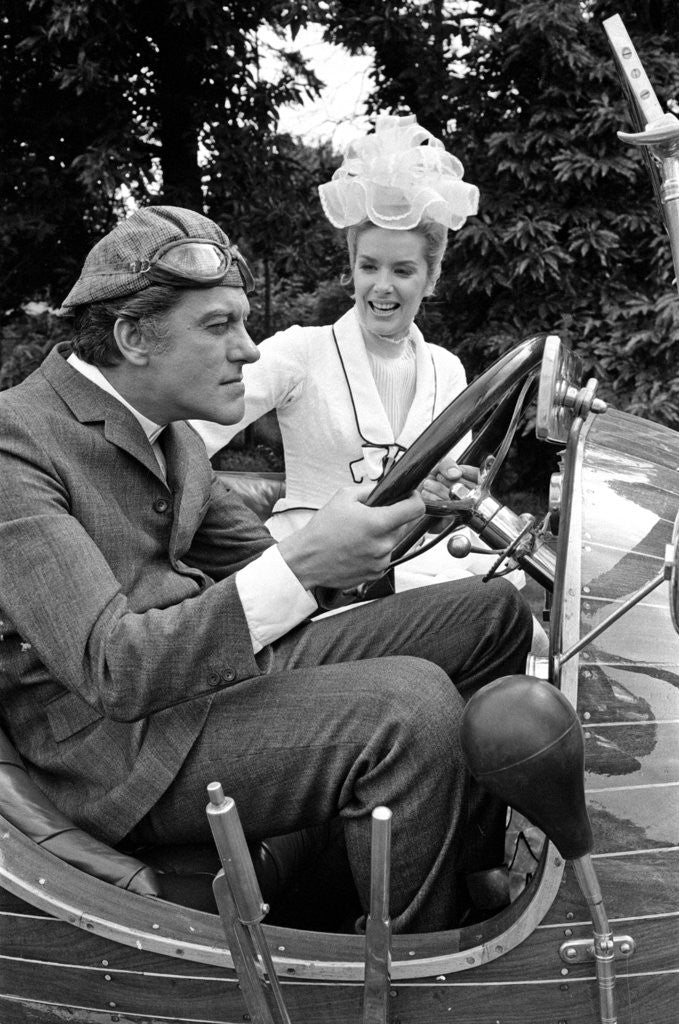 Detail of Dick Van Dyke and Sally Ann Howes with Chitty Chitty Bang Bang by Victor Crawshaw