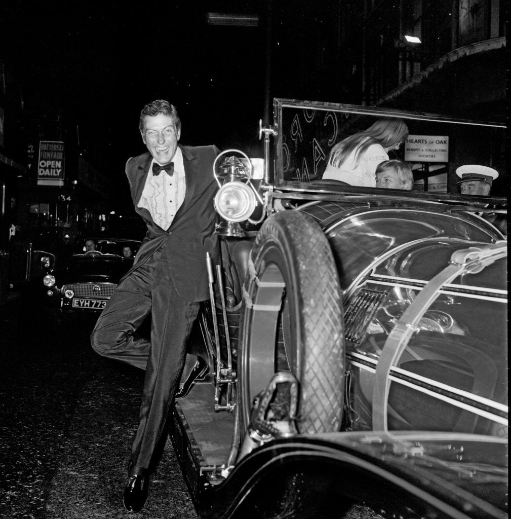 Detail of Dick Van Dyke with his wife Margie at a film premier in London by Unknown