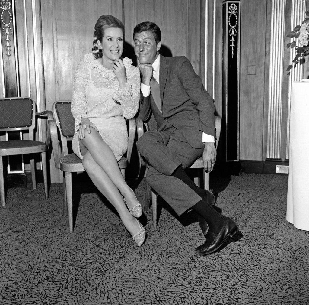 Detail of Dick Van Dyke and Sally Ann Howes at The Dorchester Hotel by Maurice Kaye