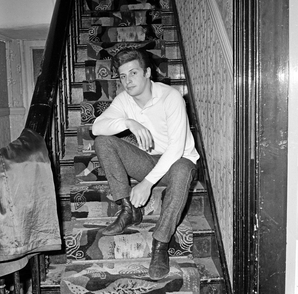 Detail of Pete Best at home in Liverpool in 1965 by Sayle