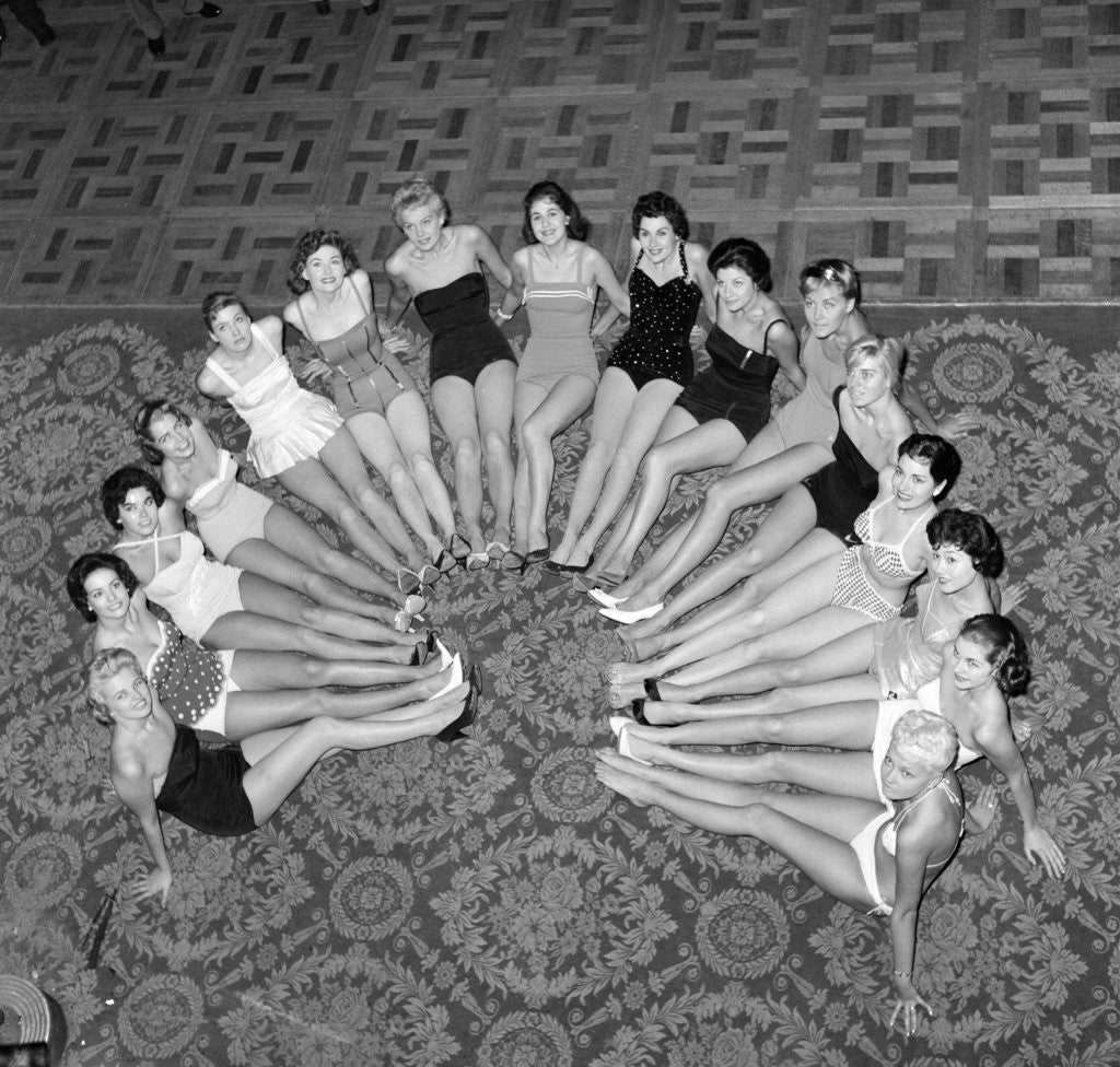 Detail of Miss World Beauty Competition 1958 by Arthur Sidey