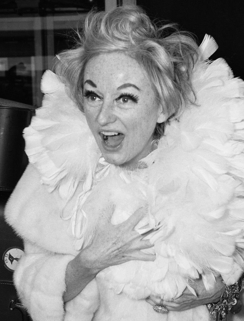 Detail of Comedienne Phyllis Diller by Vic Crawshaw