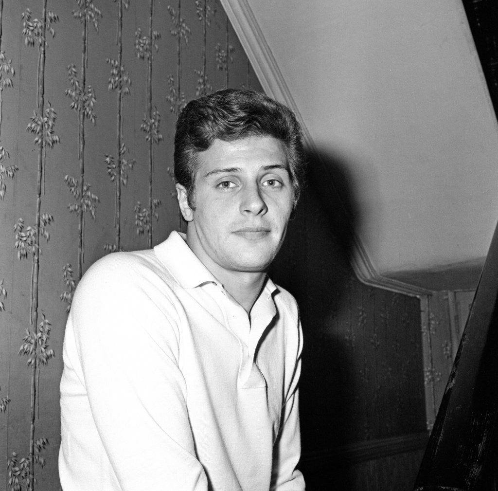 Detail of Pete Best, former Beatles drummer, at home in Liverpool in 1965 by Sayle