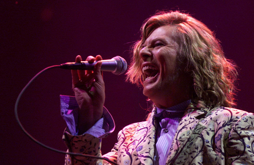 Detail of DAVID BOWIE GLASTONBURY FESTIVAL 2000 by Helen Atkinson