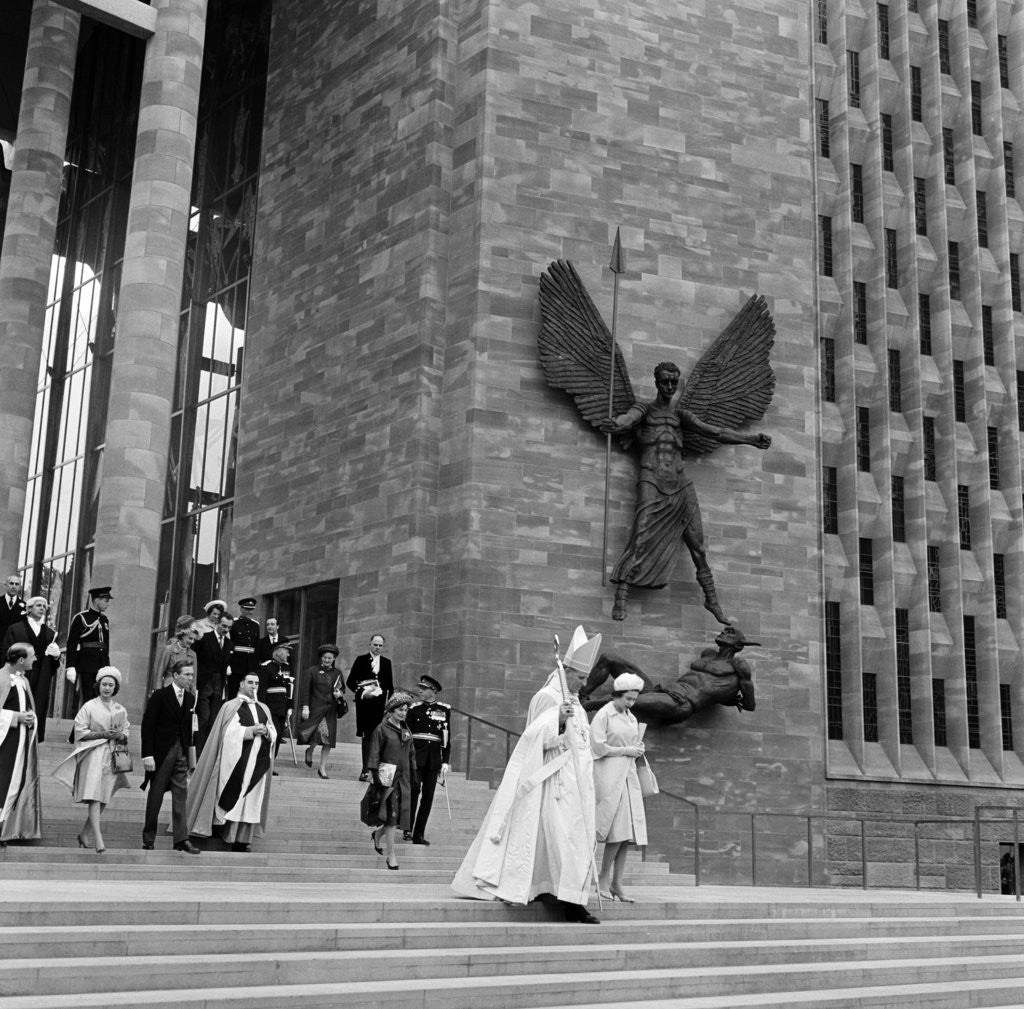 Detail of Consecration of Coventry Cathedral by Eyles