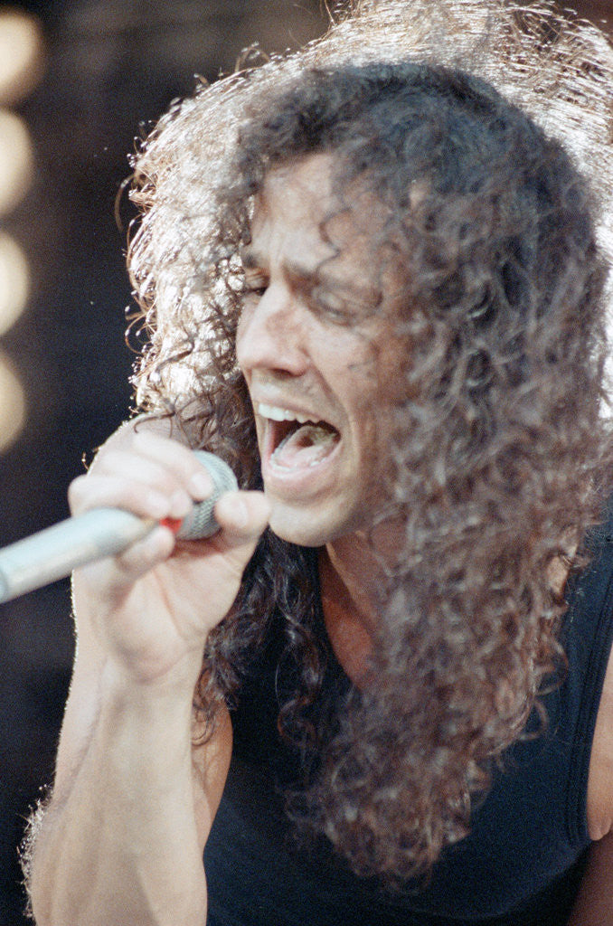 Detail of Extreme on stage, 1992 by Nigel Wright