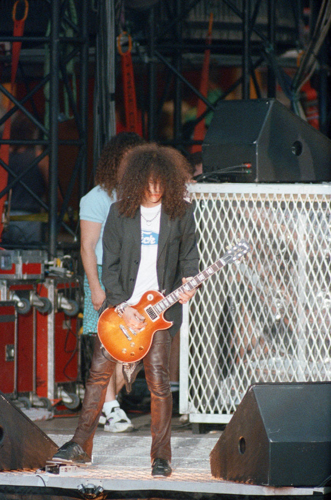 Detail of Guns N' Roses on stage, 1992 by Staff