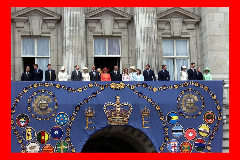 Detail of Queen Elizabeth Golden Jubilee 2002 fly past by Kent Gavin