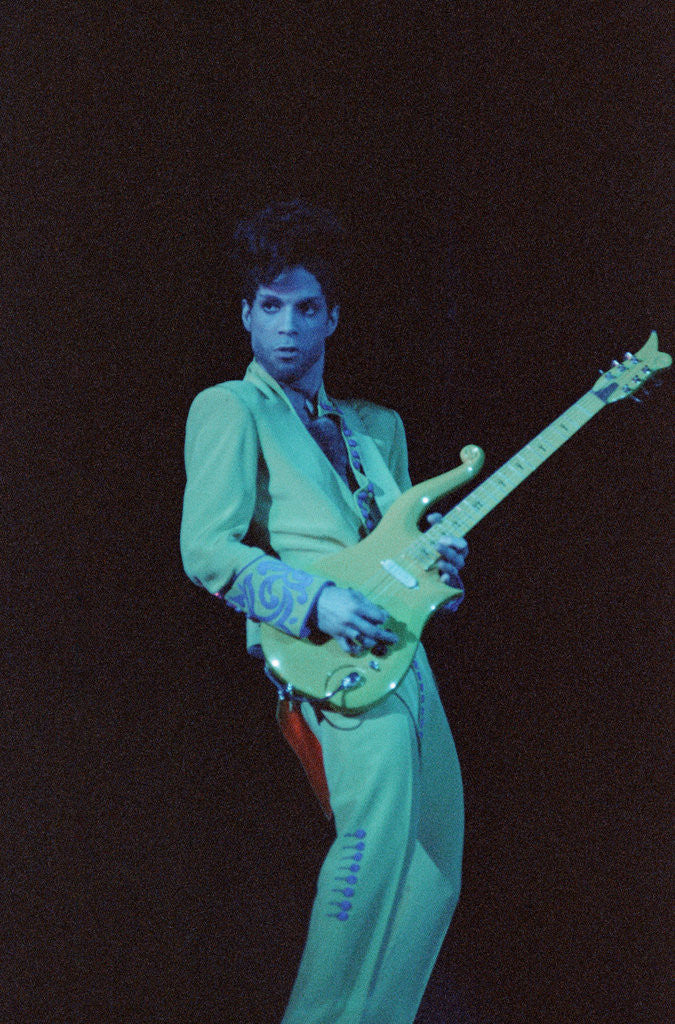 Detail of Prince performing 1992 by James