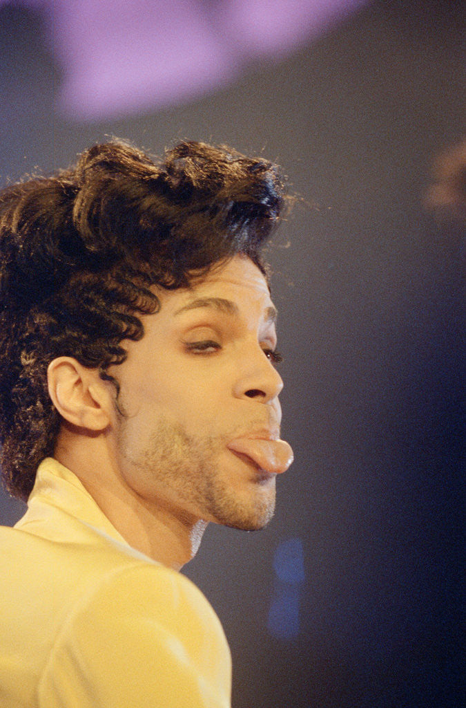Detail of Prince performing 1992 by James