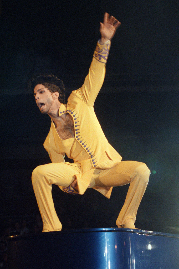 Detail of Prince performing 1992 by James