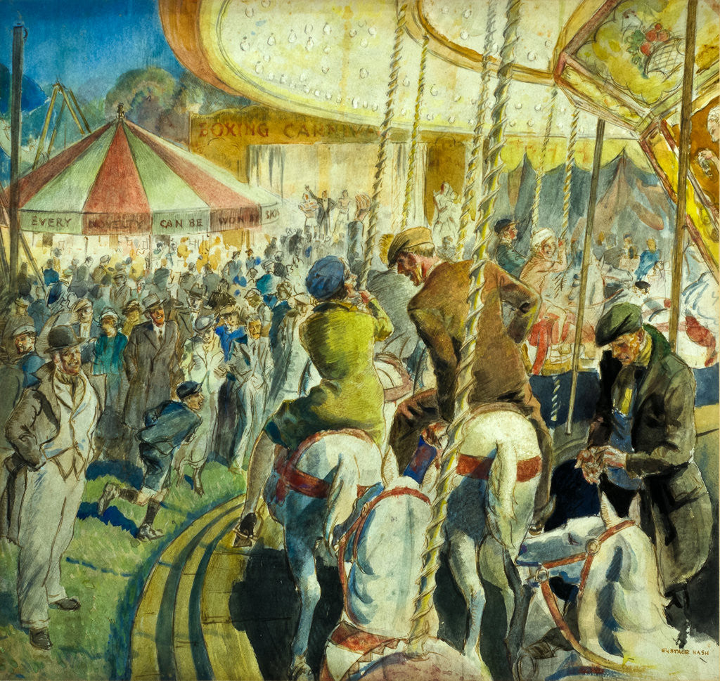 Detail of Merry-Go-Round by Eustace Nash