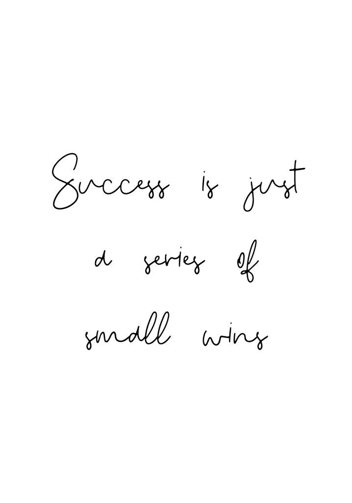 Detail of Success is small wins by Joumari