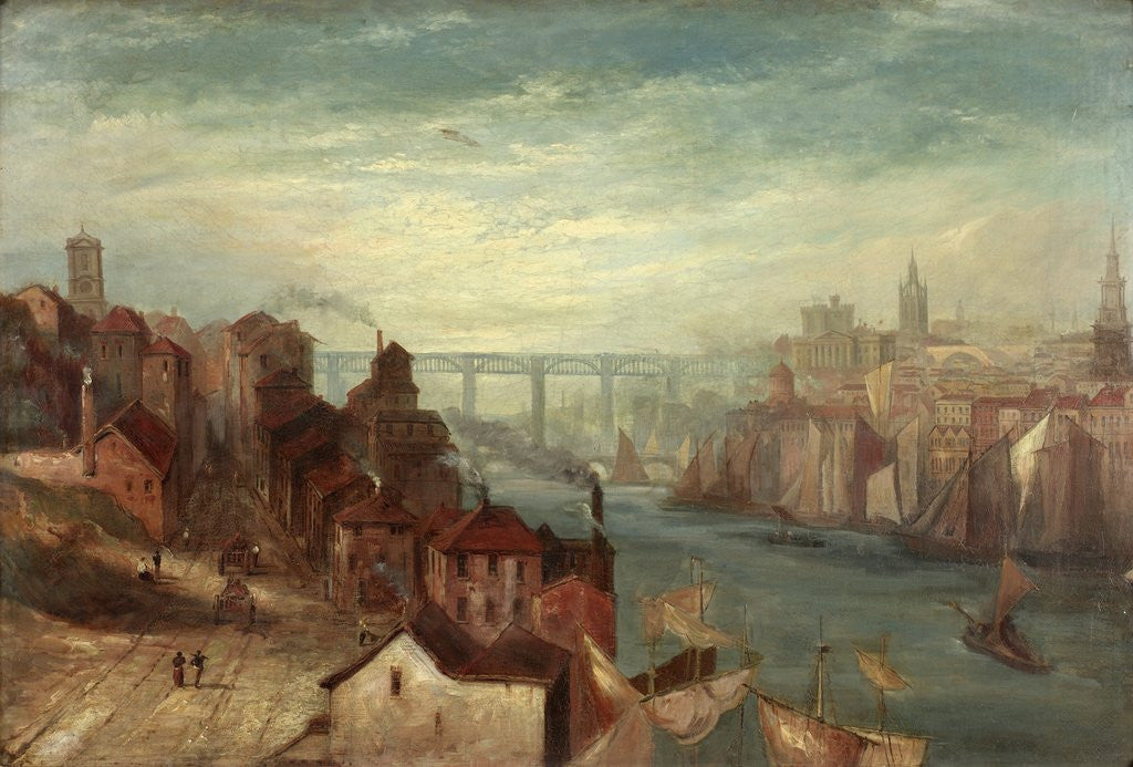 Detail of Newcastle upon Tyne from Gateshead by Thomas Liddell