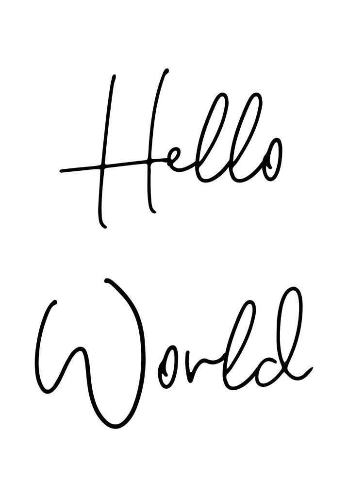 Detail of Hello world by Joumari