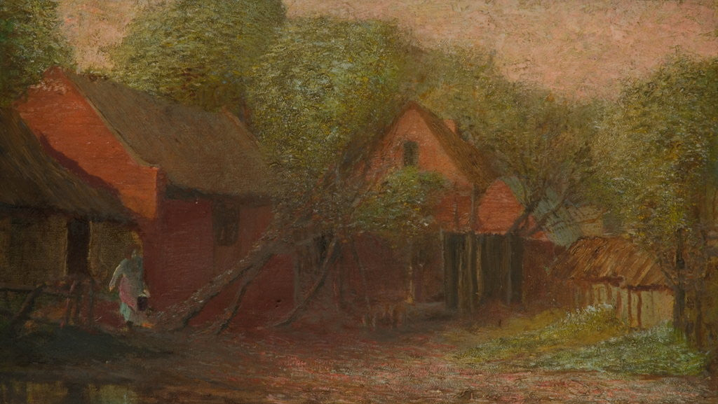 Detail of Farm Buildings by Arthur Lowe