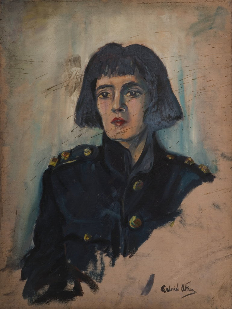 Detail of Portrait of an Unknown Woman by Gabriel Atkin