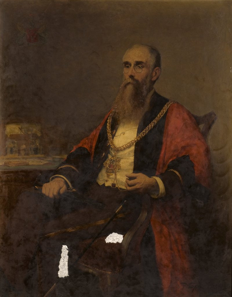 Detail of Portrait of an Alderman by Thomas Eyre Macklin