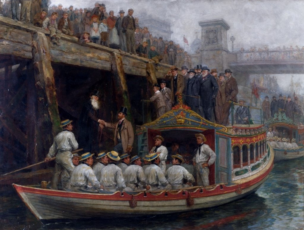 Detail of Barge Day by Ralph Hedley