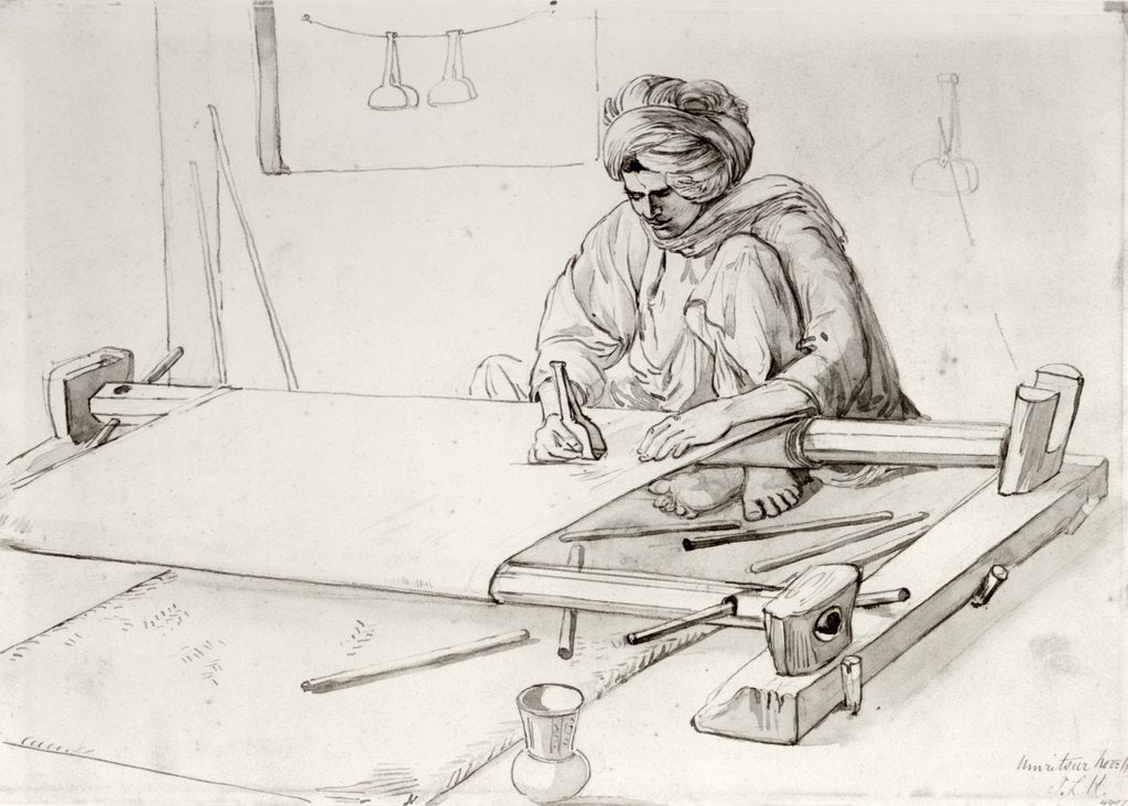 Detail of Cloth Finisher by John Lockwood Kipling