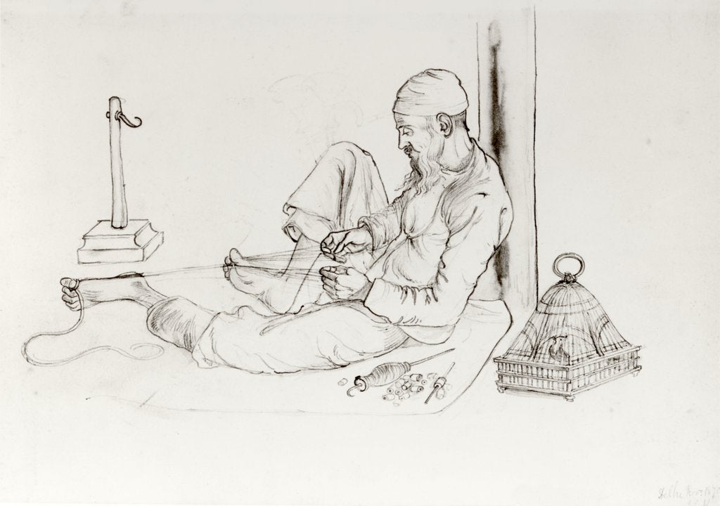 Detail of Twisting Gold Thread by John Lockwood Kipling