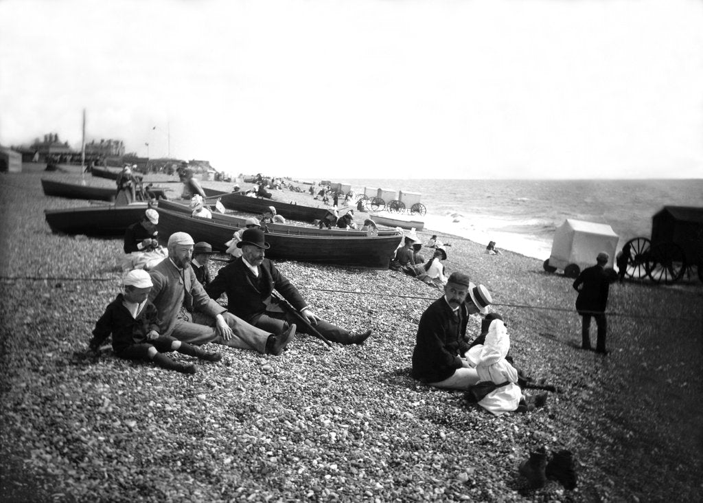 Detail of At the seaside by Unknown