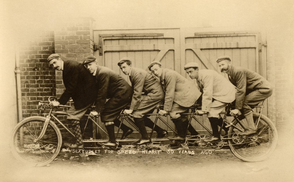 Detail of Bicycle made for six by Unknown