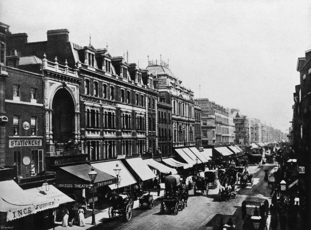 Detail of Exterior view of Princess's Theatre by Francis Frith & Co.