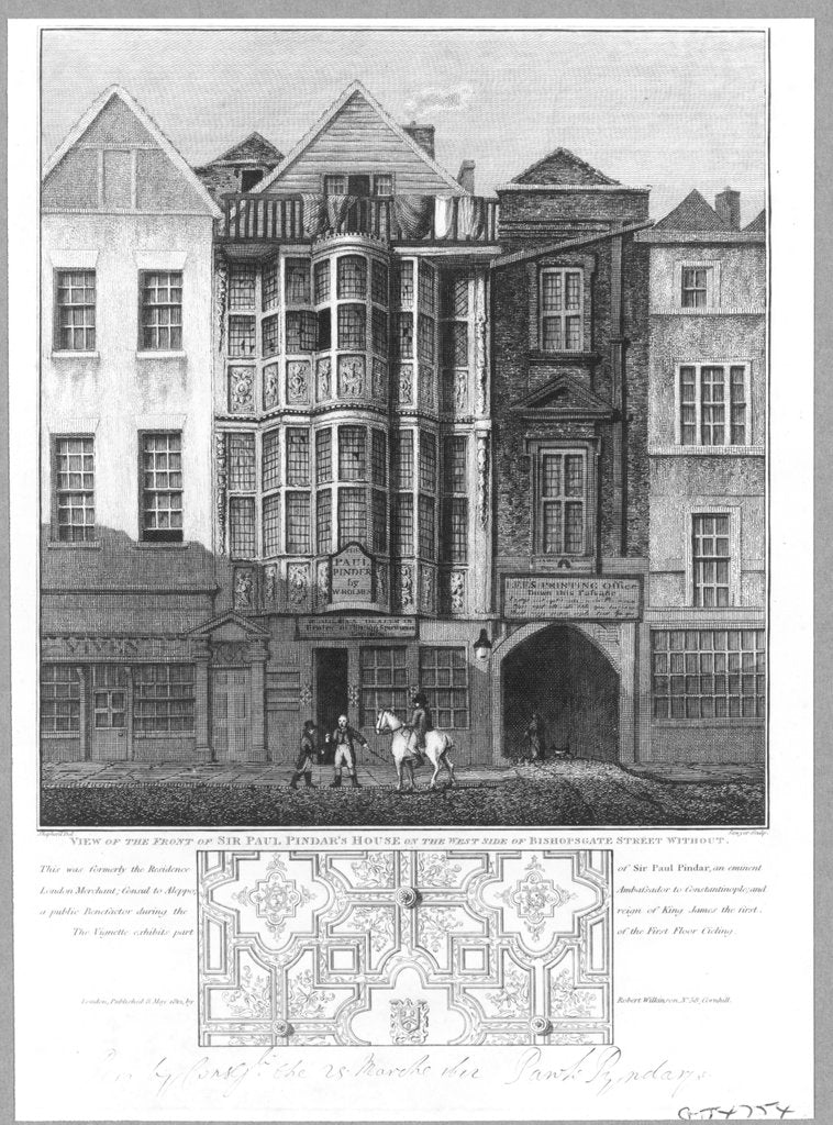 Detail of Sir Paul Pindar's House by Anonymous
