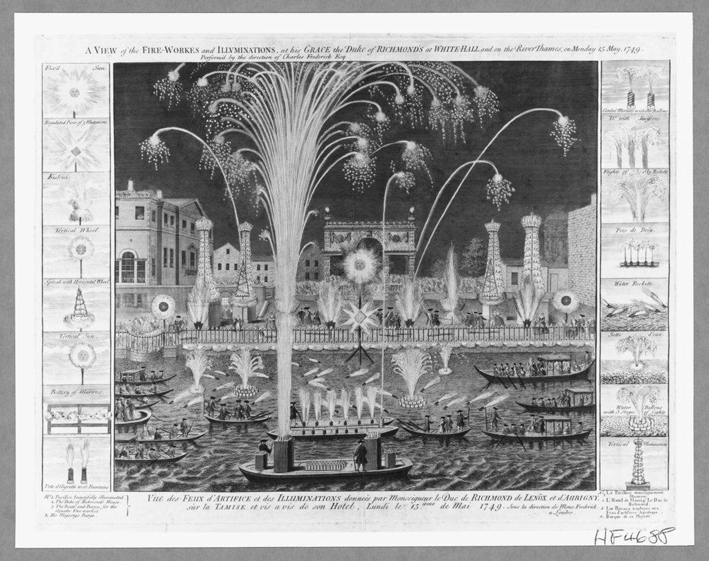 Detail of Fireworks and Illuminations by Anonymous