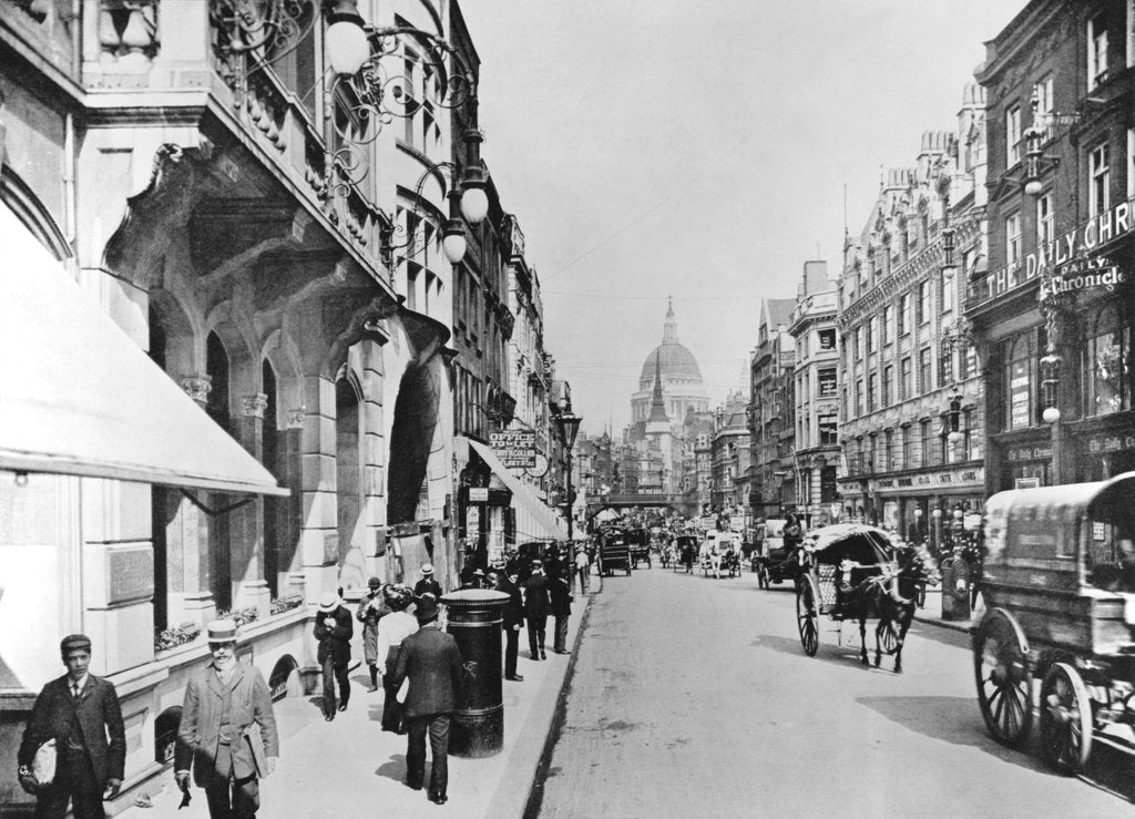 Detail of Fleet Street by Anonymous