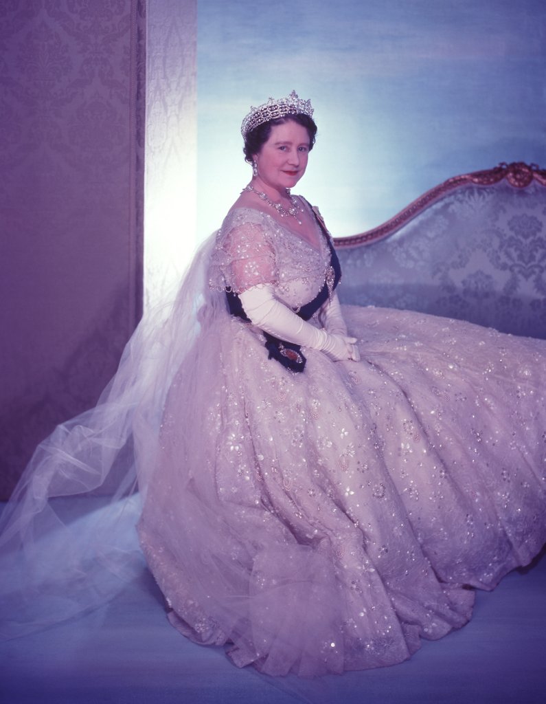 Detail of Queen Elizabeth, The Queen Mother by Cecil Beaton