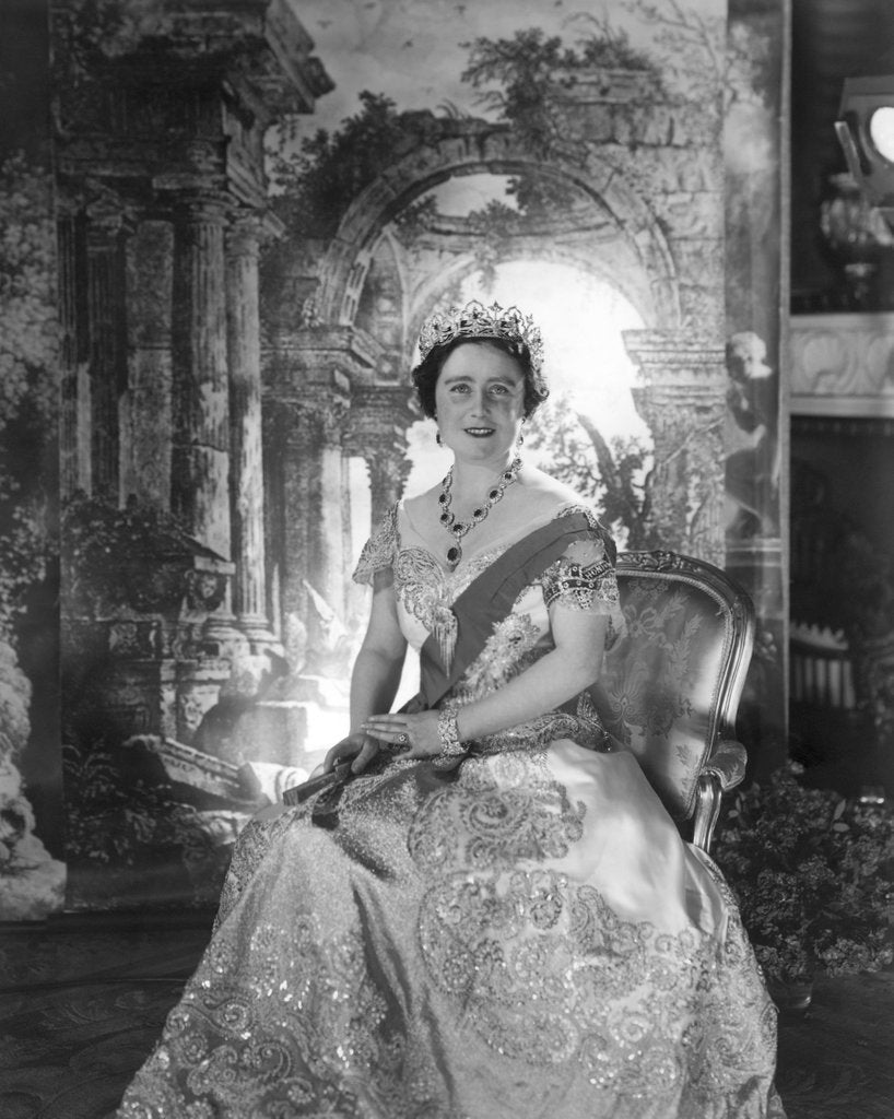 Detail of Queen Elizabeth, The Queen Mother by Cecil Beaton