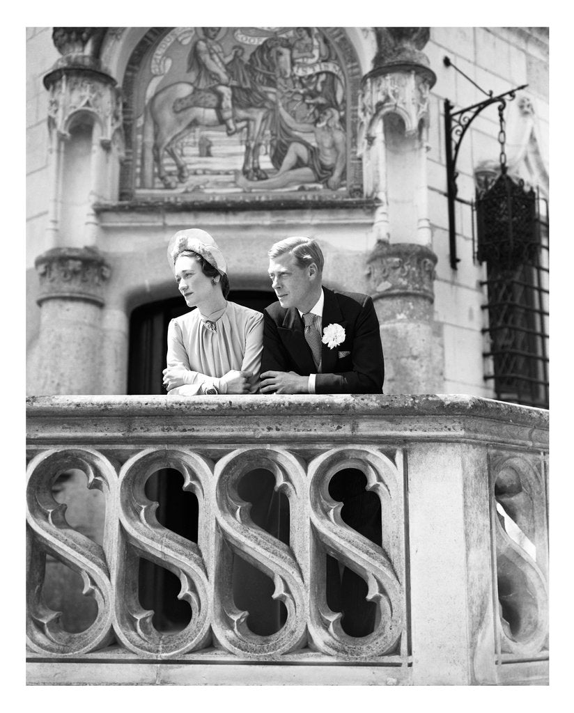Detail of The Duke and Duchess of Windsor on their wedding day by Cecil Beaton