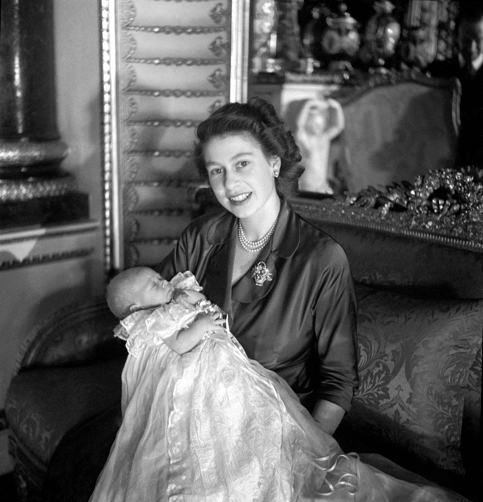 Detail of Princess Elizabeth and Prince Charles by Cecil Beaton