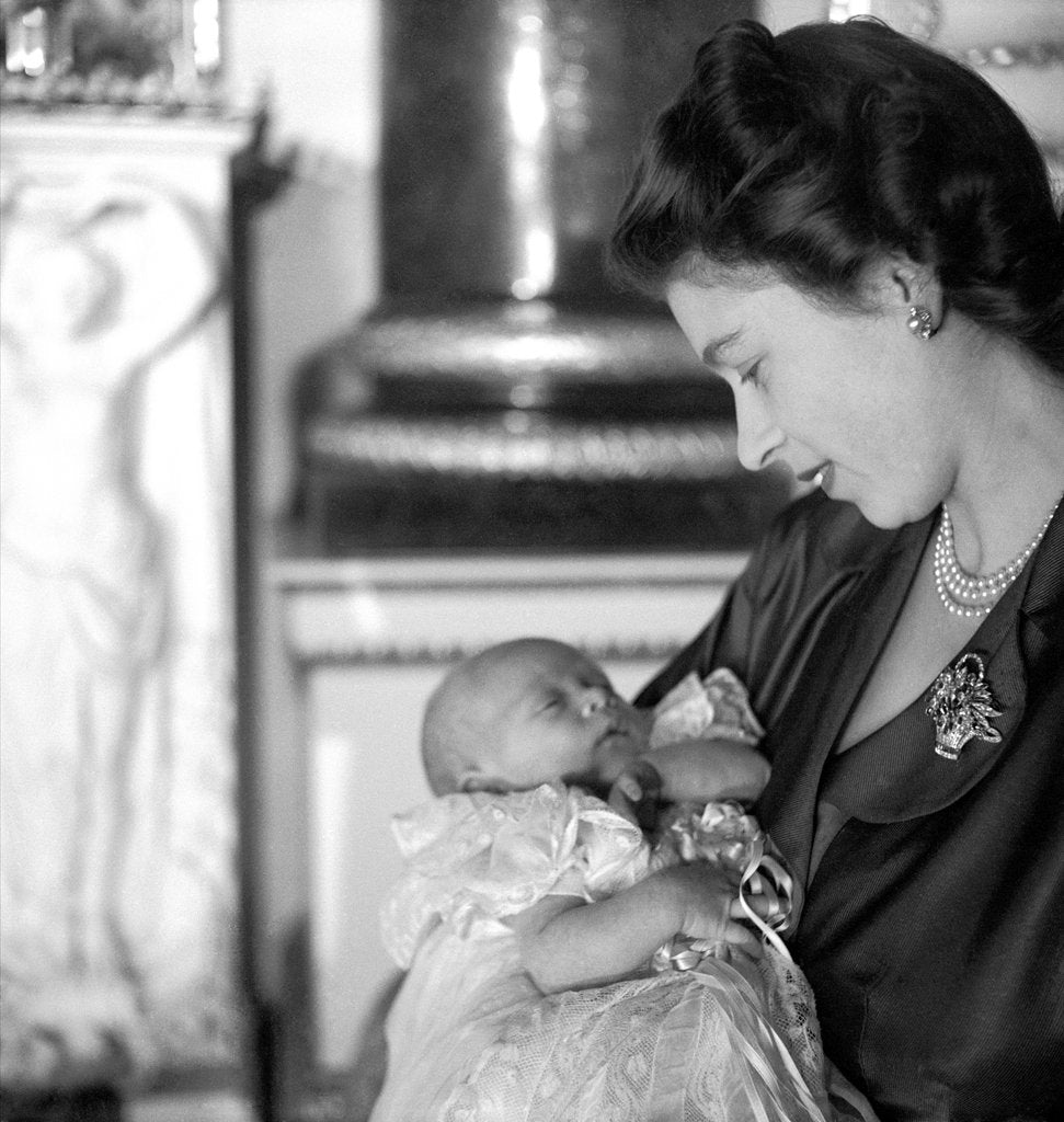 Detail of Princess Elizabeth and Prince Charles by Cecil Beaton