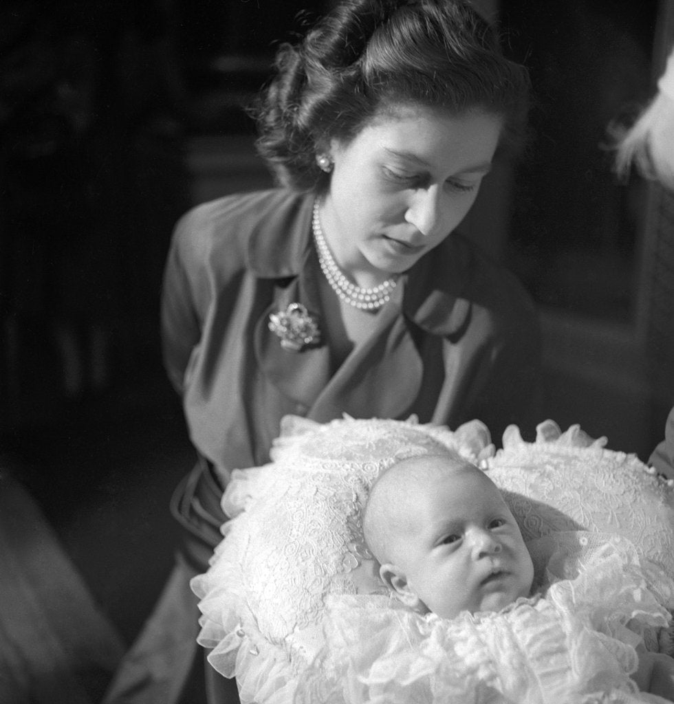 Detail of Princess Elizabeth and Prince Charles by Cecil Beaton