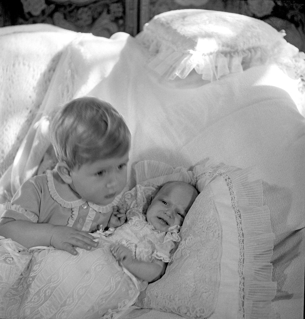 Detail of Prince Charles and Princess Anne by Cecil Beaton