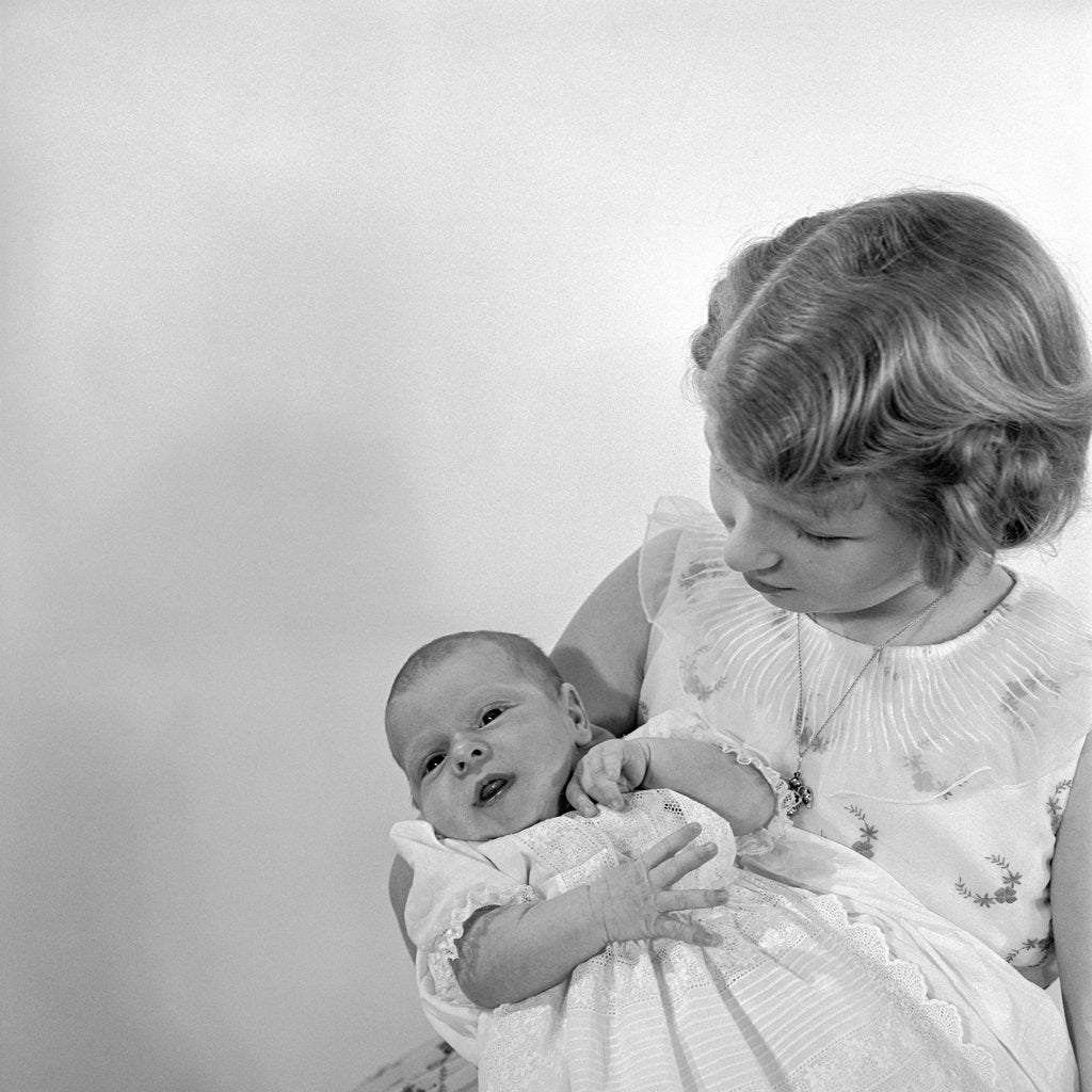 Detail of Princess Anne and Prince Andrew by Cecil Beaton