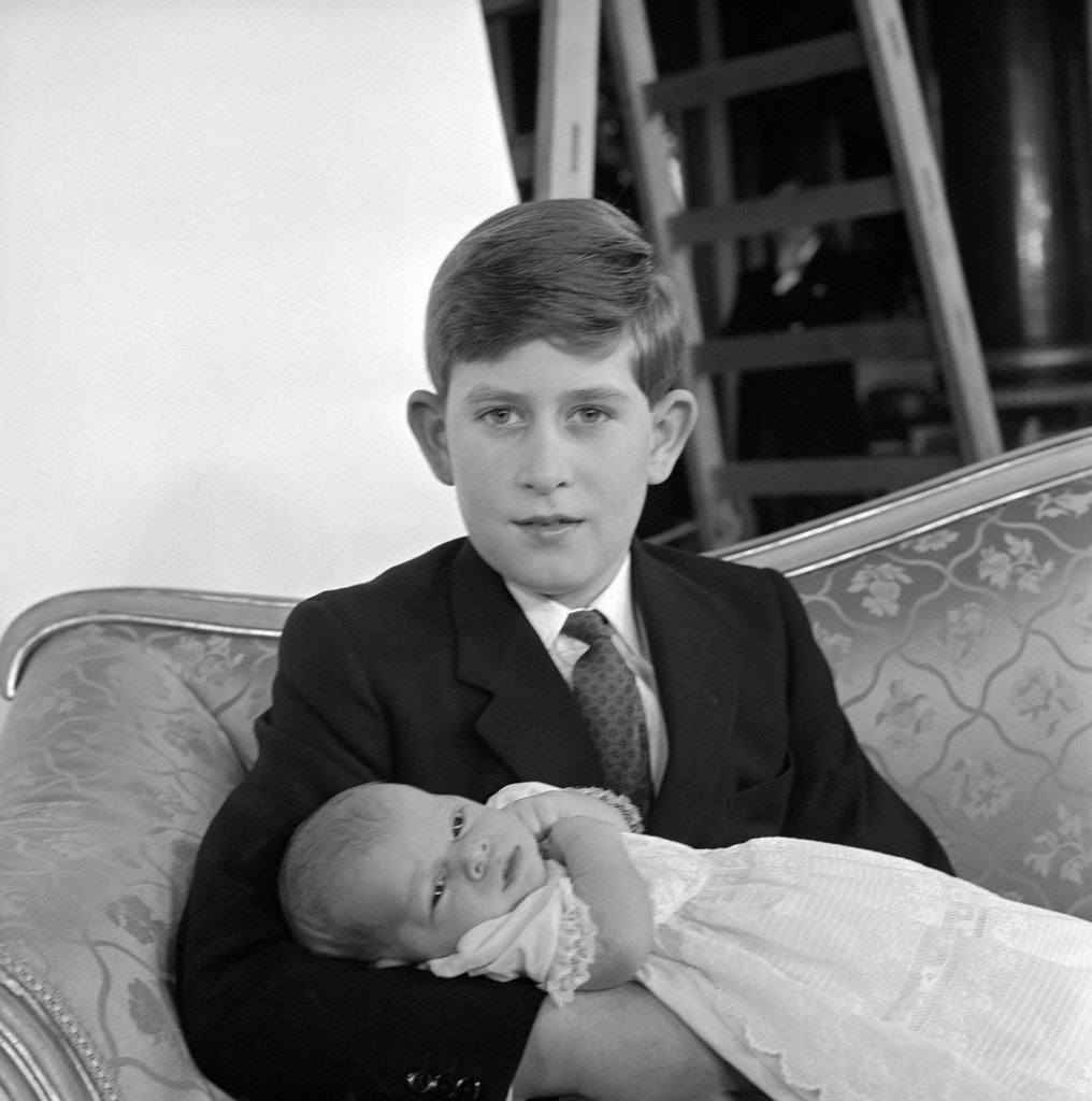 Detail of Prince Charles and Prince Andrew by Cecil Beaton