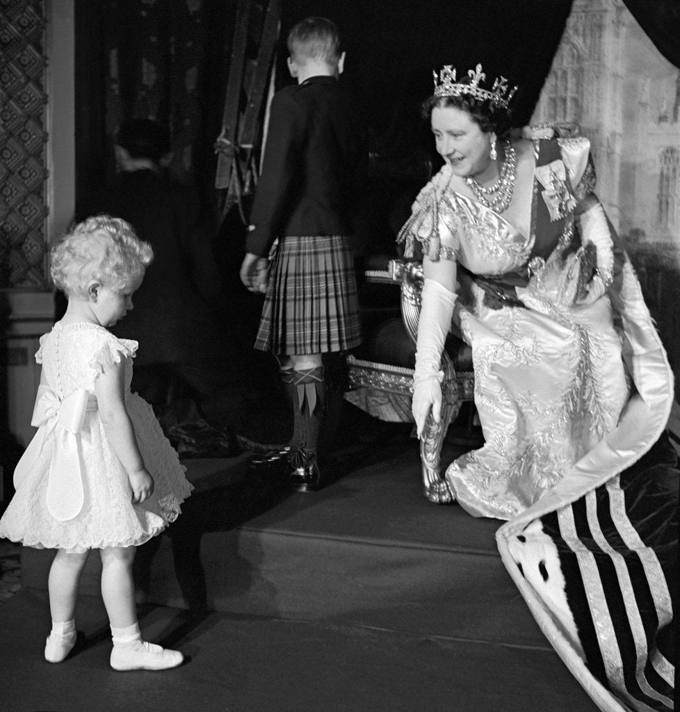 Detail of Queen elizabeth, The Queen Mother and Princess Anne by Cecil Beaton